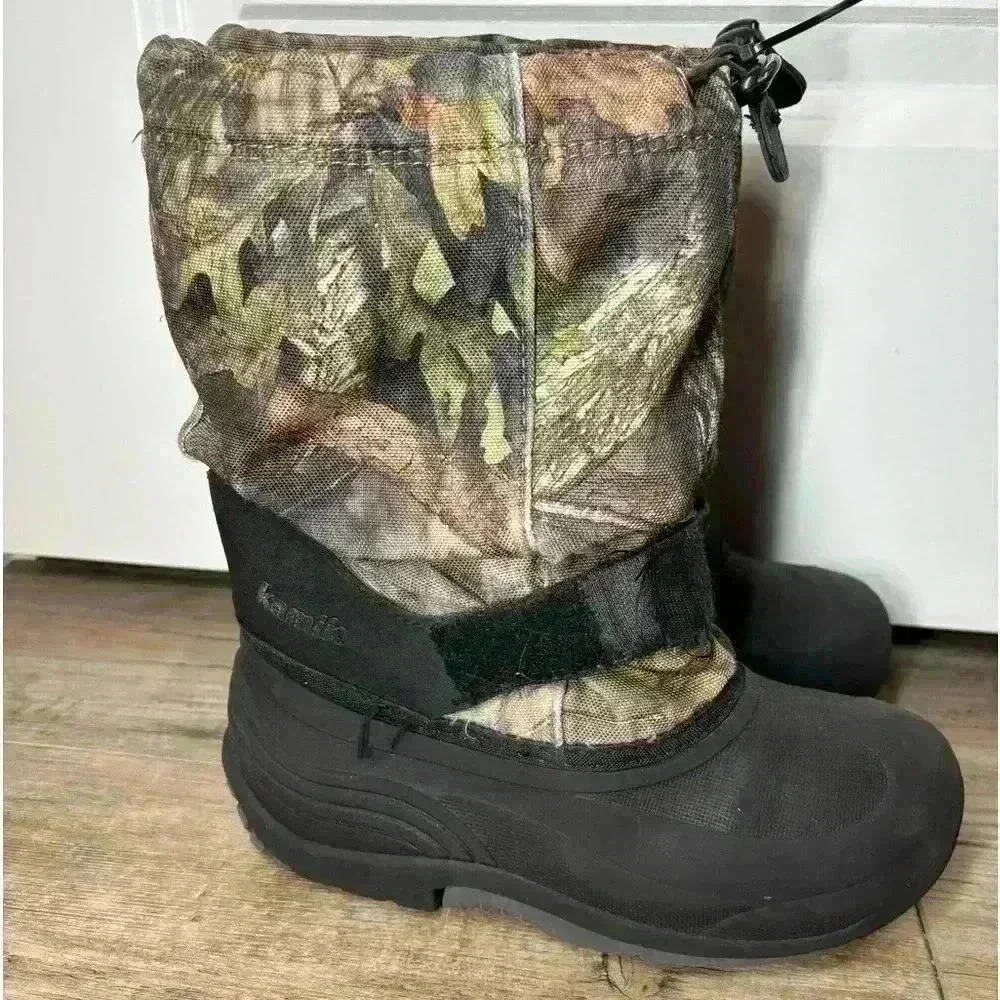 Kamik Kids Insulated Camouflage Snow/Rain Boot Size: 4 - Picture 5 of 10